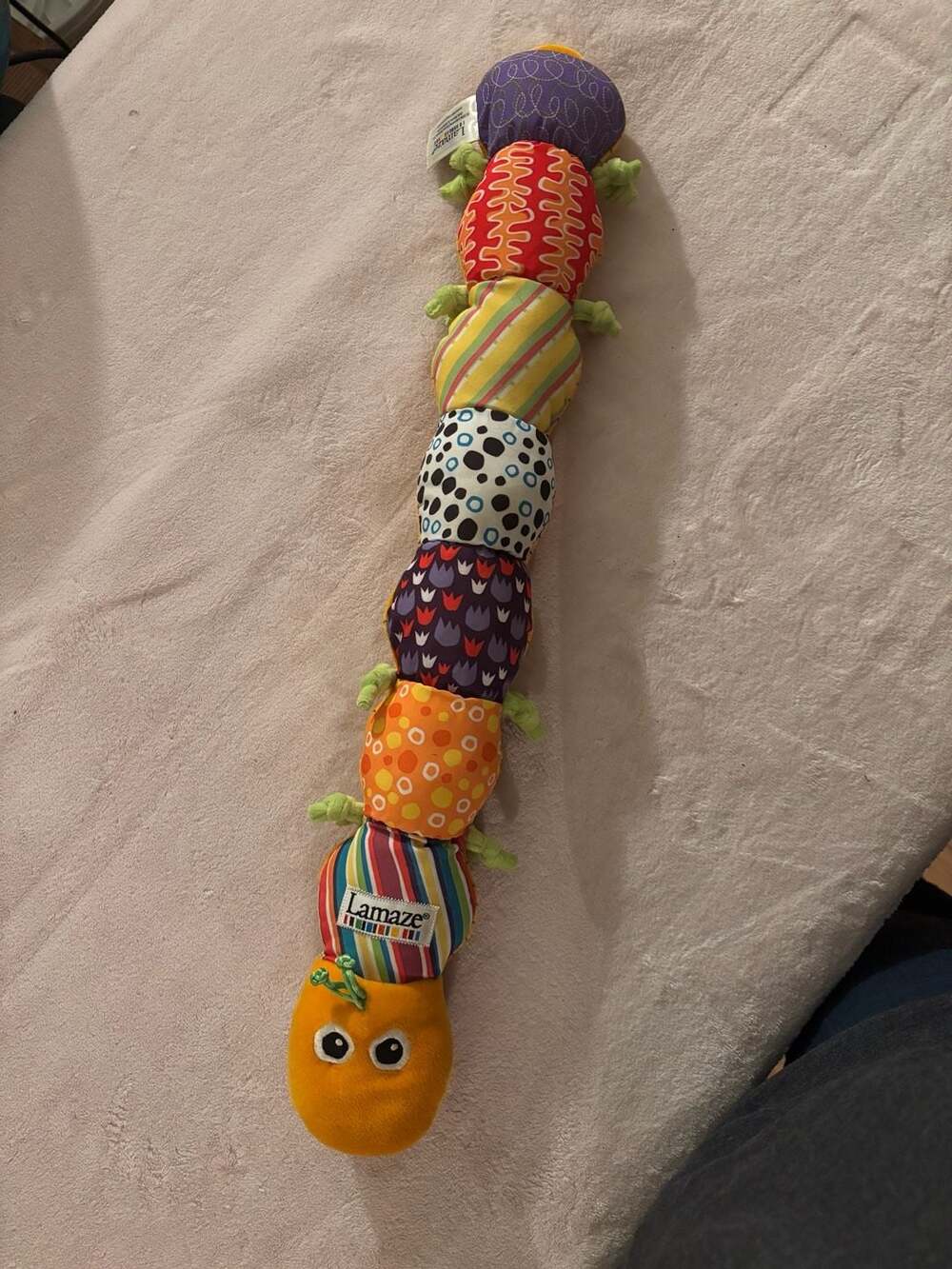 Tomy Lamaze Worm Plush 24" Caterpillar Jingle Squeak Rattle Baby Toy Stuffed
